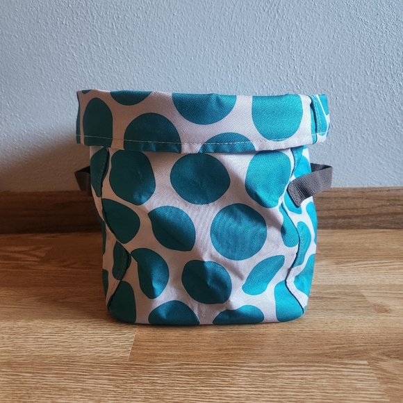 Thirty-One Teal Polka Dot Bag - Picture 2 of 12